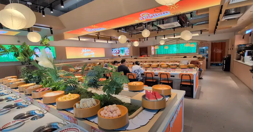 This $22.90++ Conveyor Belt Hotpot Buffet Has Over 100 Items Including Crab And Frog Leg