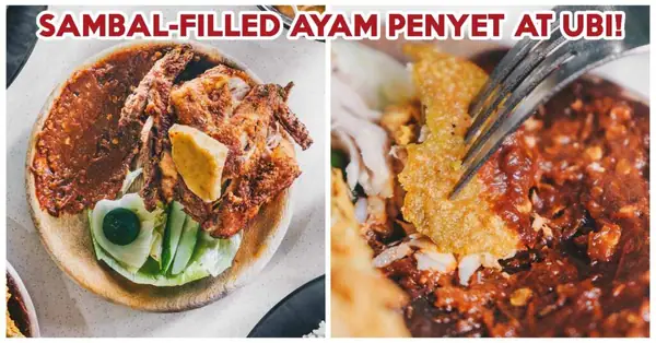 Reseña de Pondok Pantai Timur: Ayam Penyet con porciones enormes y platos rellenos de sambal