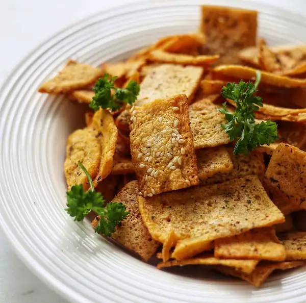 Chips de lentejas crujientes de 3 ingredientes