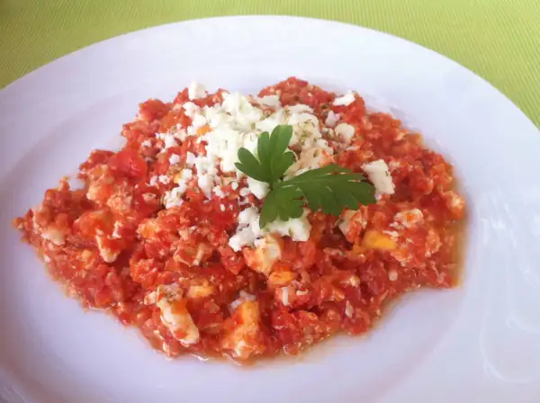 Greek Omelette recipe with Feta cheese