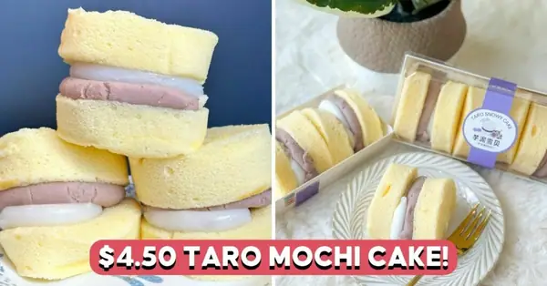 Get Taro Cake Stuffed With Mochi In Tampines, Clementi And More