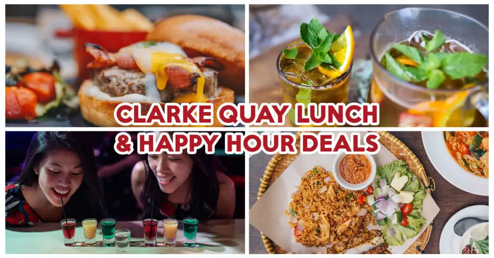 Clarke Quay: Restaurantes y bares con buenas ofertas de almuerzo y happy hour