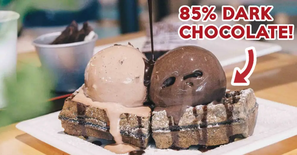 Café Obsessive Chocolat desire: Café de chocolate en Jalan Besar con waffles y helados