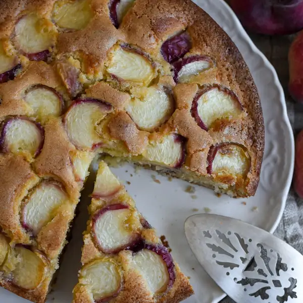 Fresh Peach Yogurt Cake (Moist, Easy & One Bowl)