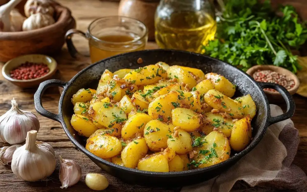 Spanish chef Oriol swears his garlic potatoes are better than fries