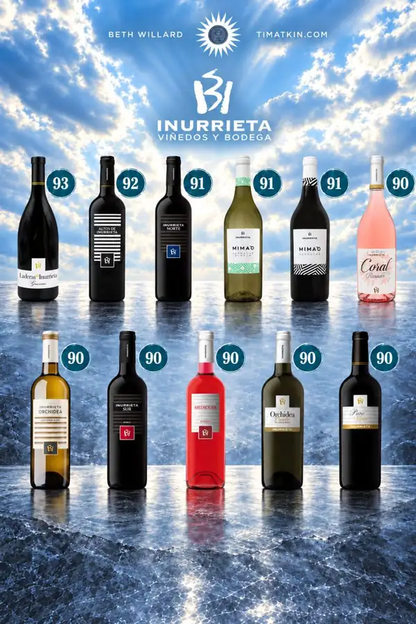 Bodega Inurrieta obtiene once puntos o más en la cata Navarra 2026 de Beth Willard para Tim Atkin MW
