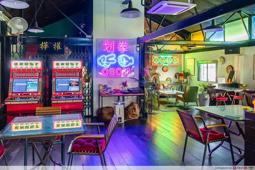 This Neon-Lit Retro Cafe In JB Is Located Just 7 Mins Away From Customs