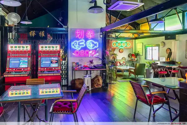 This Neon-Lit Retro Cafe In JB Is Located Just 7 Mins Away From Customs