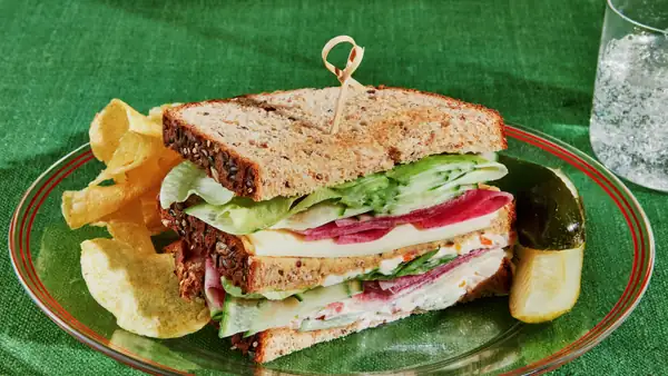 Veggie Club Sandwich