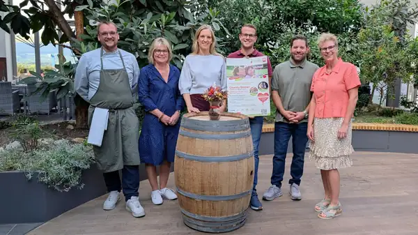 Charity dinner at the Ingelheim wine cellar