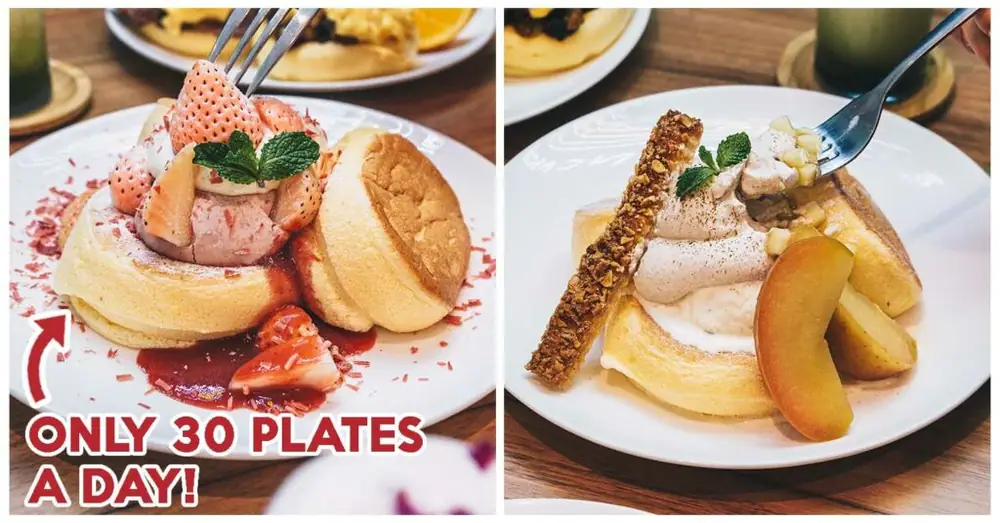 Flipper's Has Limited Edition Strawberry And Apple Souffle Pancakes, Made With Real Japanese Fruit