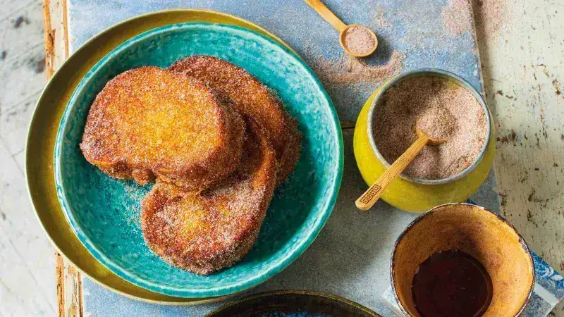 Spanish sweet fried torrijas