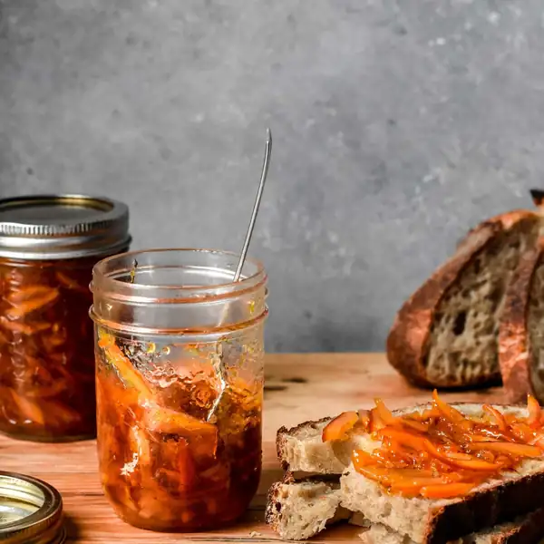 Mermelada de vainilla y naranja sanguina