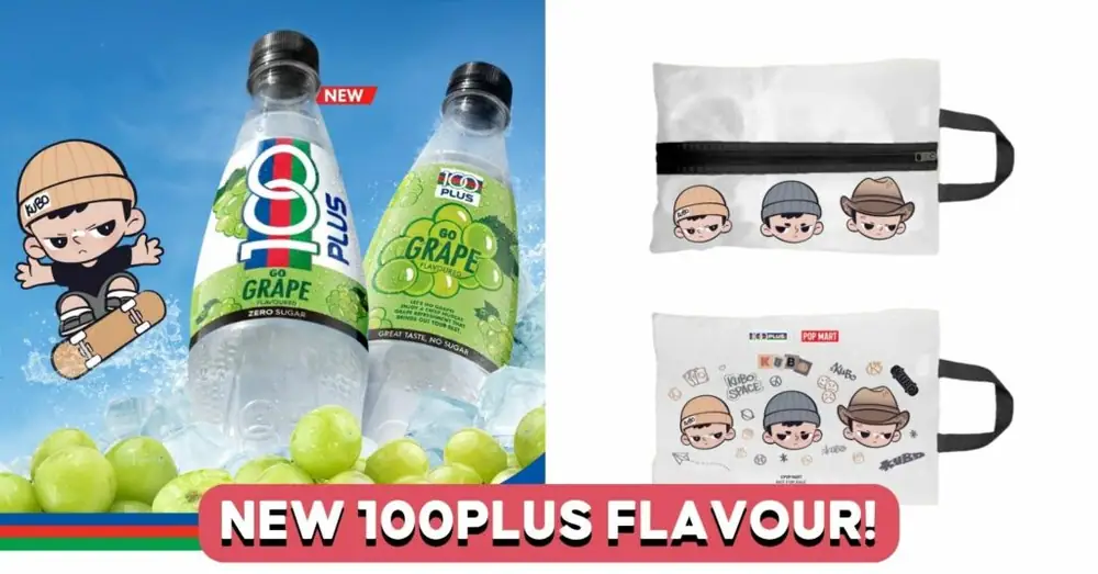 100PLUS x POP MART: Nuevo vino Muscat Grape Zero Sugar y productos KUBO