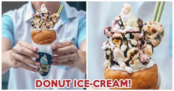 Coney Donut Review: Donut Ice-Cream Cones With Endless Toppings At Somerset