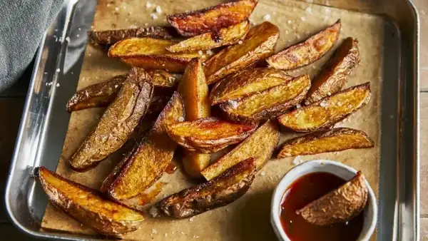 Baked American potatoes