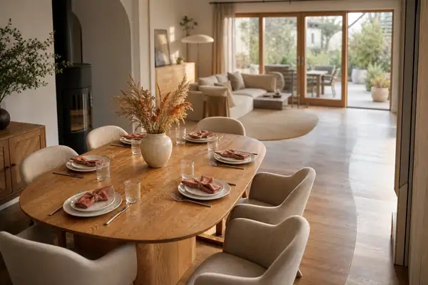 Oval dining table: How many people can it really fit? The rule of thumb