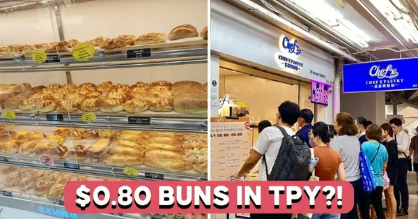 Chef x Pastelería: bollos a 0,80 $ y gofres 2x1 en este local de Toa Payoh.