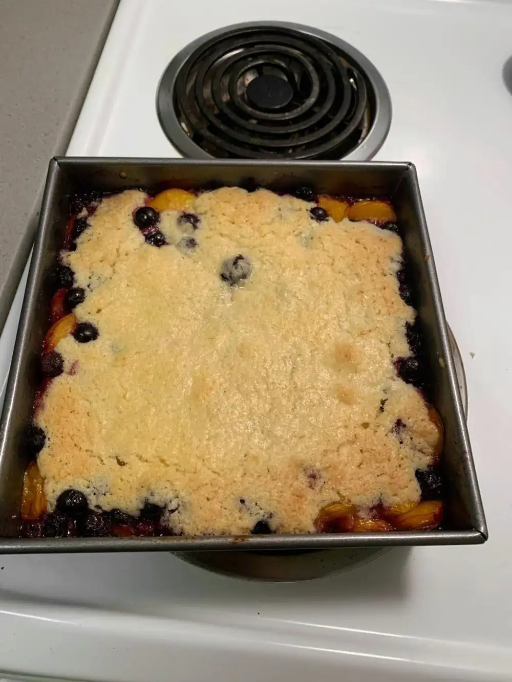 Blueberry Cobbler with Almond Topping