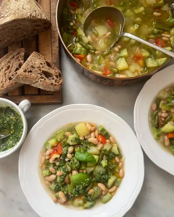 Rachel Roddy’s summer minestrone with pesto – recipe