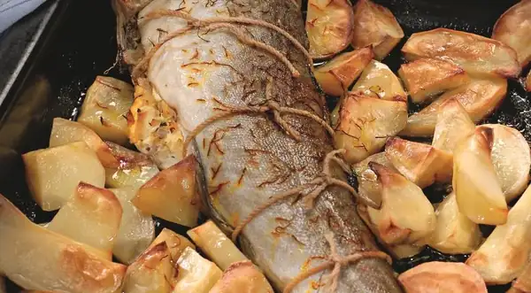 Stuffed fish in the oven