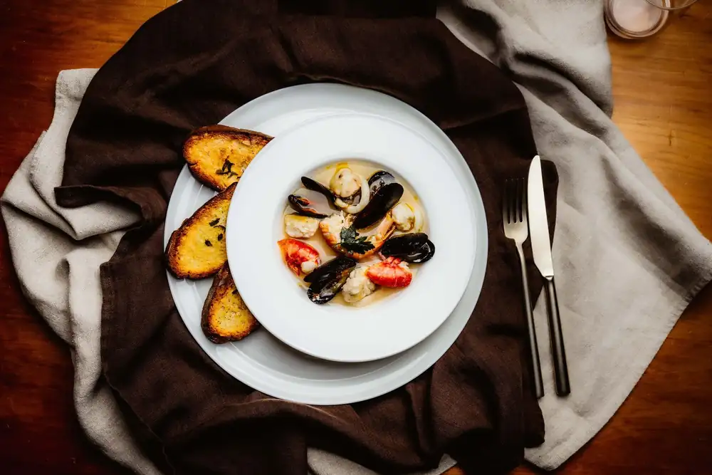 Quick baked fish soup