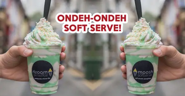 Moosh Review: Nutella Brownies Cheesecake And Ondeh Ondeh Soft Serve At Haji Lane