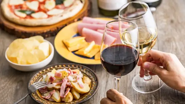 What foods pair best with red, white, rosé, and sparkling wines?