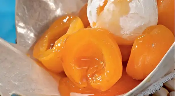 Homemade Apricots in Wine