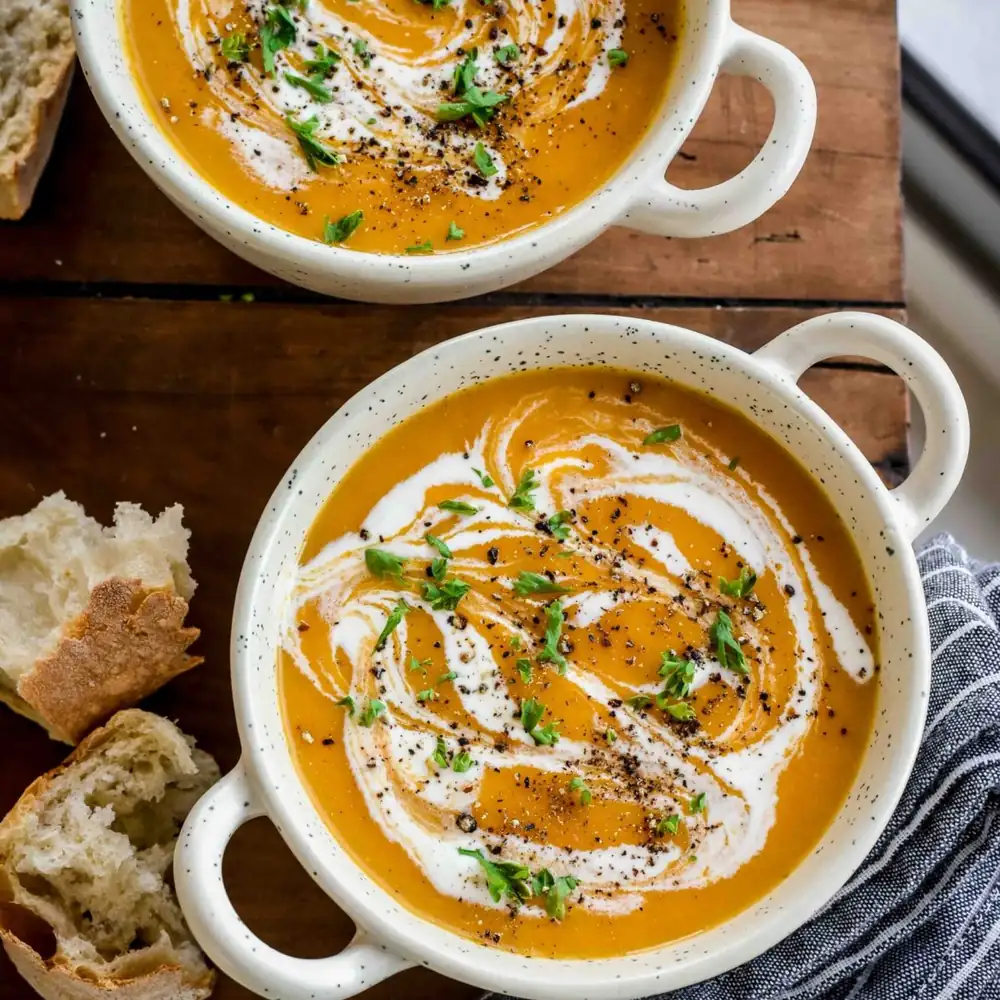 Sopa de zanahoria francesa clásica (Potage Crécy)
