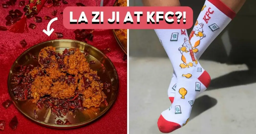 KFC Launches Sichuan Mala Chicken And "Huat" Socks For CNY