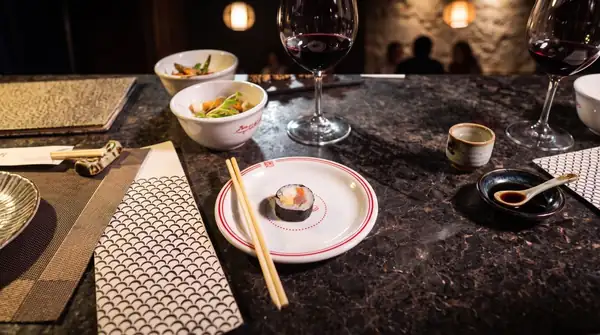 Koji creates his own tableware inspired by the restaurant's universe