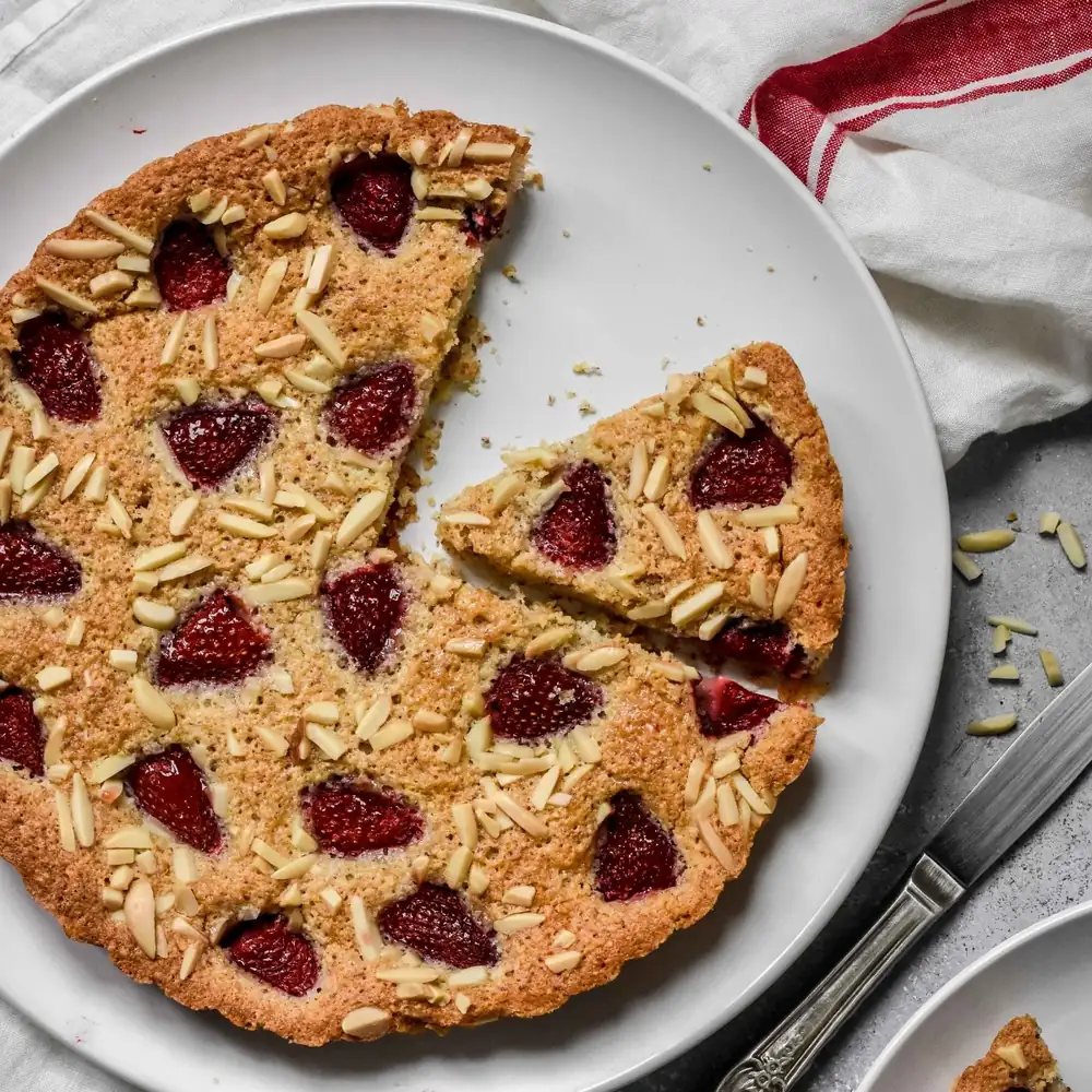 Giant Strawberry Almond Financier