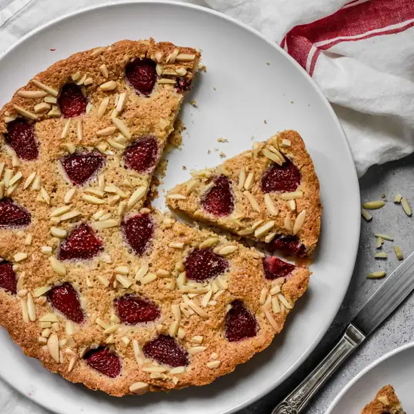 Giant Strawberry Almond Financier