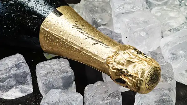 How long can an unopened bottle of champagne be stored?