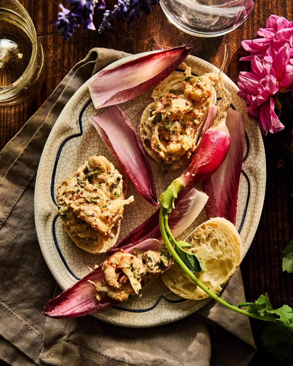 Receta de colas de cangrejo con salsa ravigote