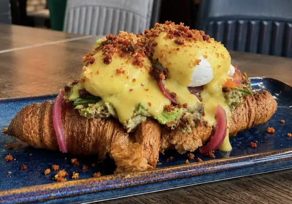 Hey breakfast hunters, this whopper savoury croissant is calling your name