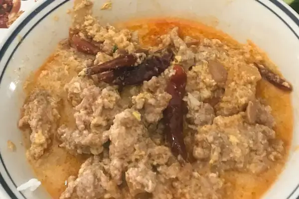 Thai Soybean, Coconut Cream, and Ground Pork Recipe