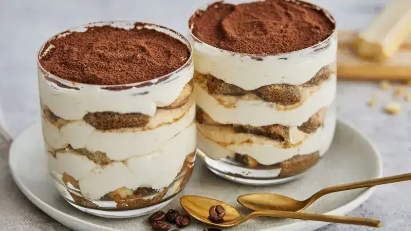 Eggless Tiramisu Cups