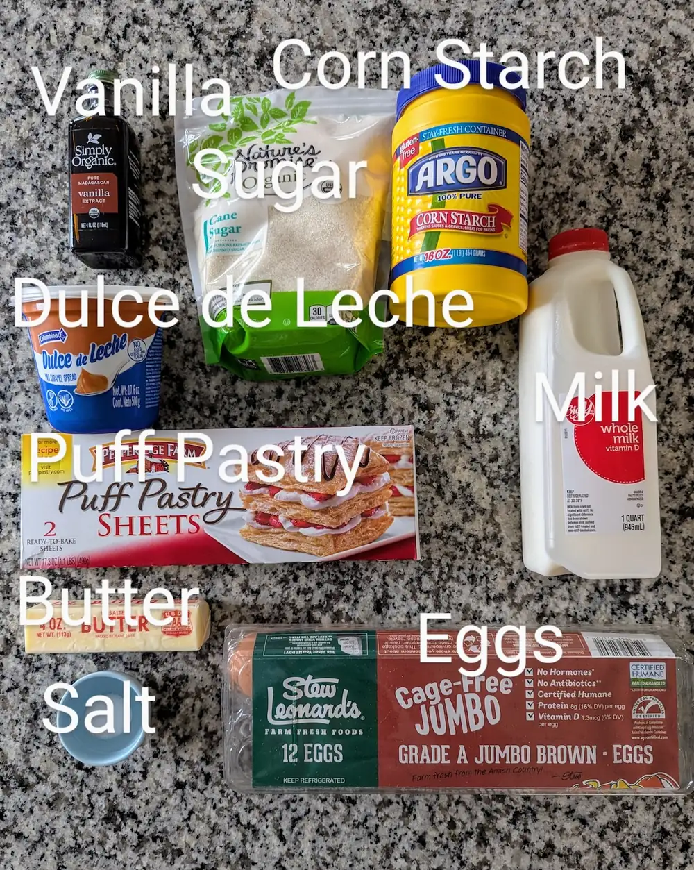 Receta de milhojas con arequipe (pastel de dulce de leche colombiano)
