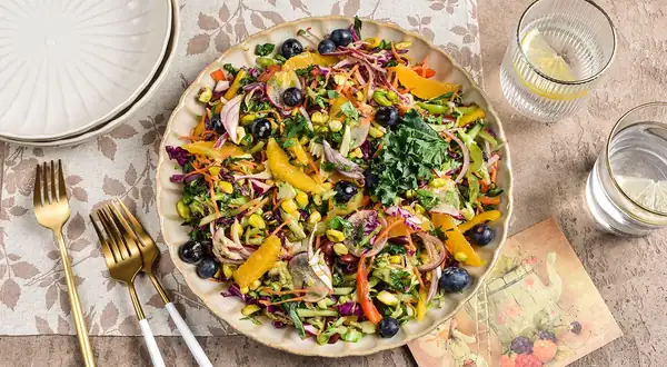 Rainbow Salad for a Birthday