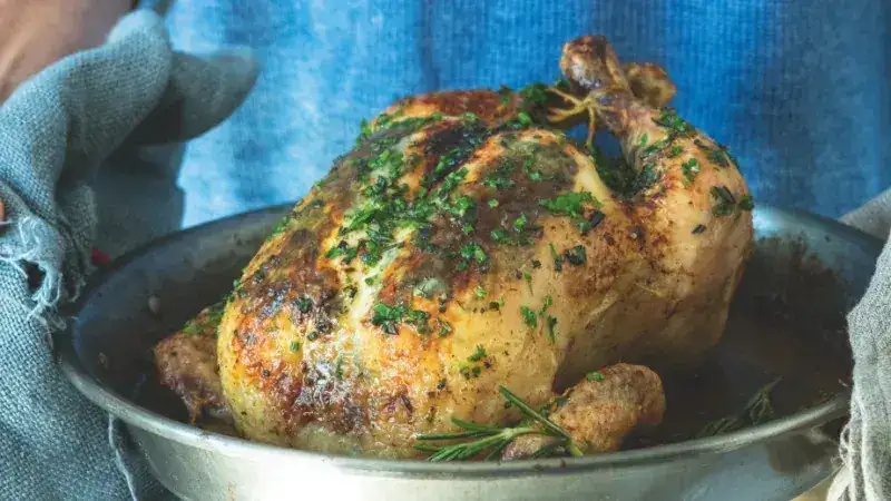 Chicken with butter and herbs