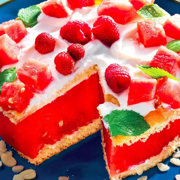 Watermelon cake, a thirst-quenching treat