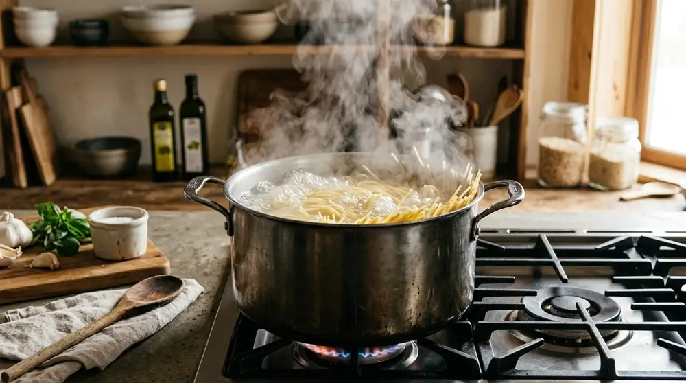 “El agua de la pasta debe saber a mar”: el gesto que los chefs españoles nunca pasan por alto