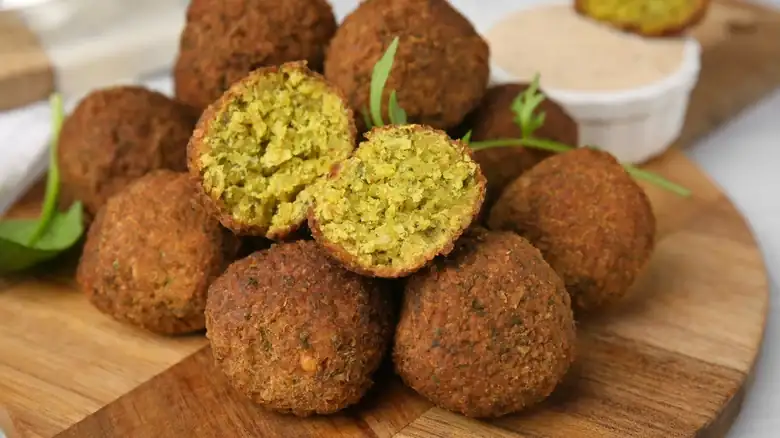 The key to perfect baked falafels is a little patience.