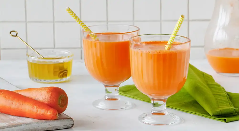 Carrot juice with cream, a step-by-step recipe with photos from author Alsu Muftakhova, 196 kcal
