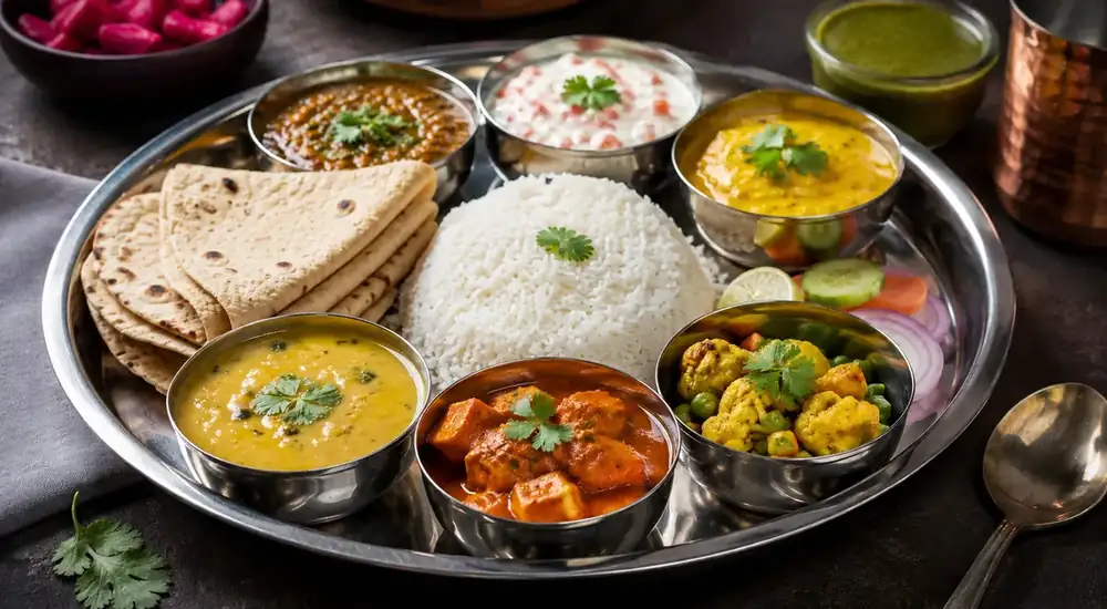 Indian thali: what's served on a platter, how regional variations differ, and how to eat it