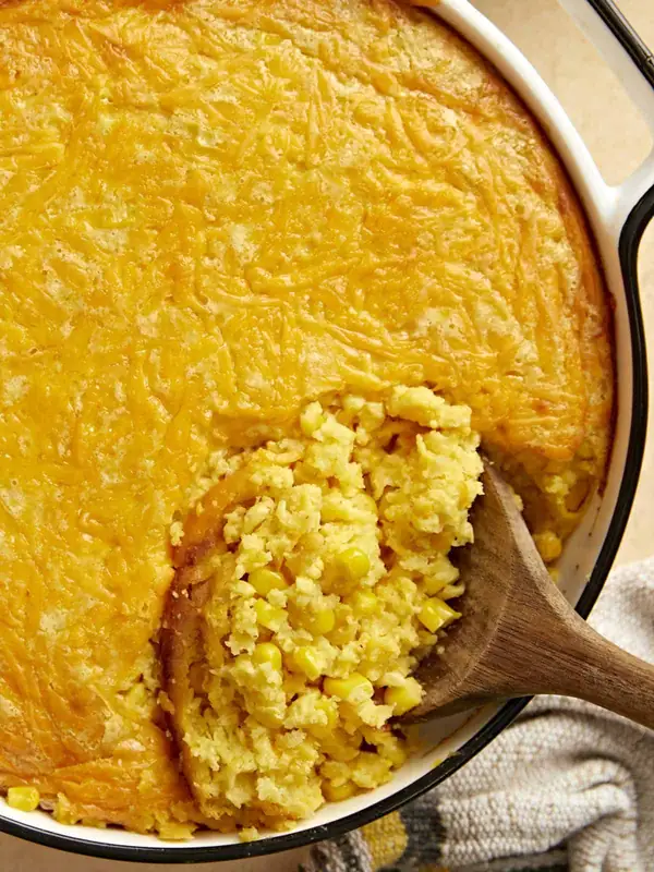 Creamy Cheddar Corn Pudding (Side Dish)
