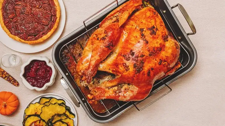 The dish you can use if you don't have a roasting tray available