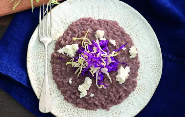Risotto with Bonarda and Orange-Scented Cabbage